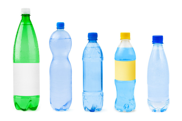 Recogida de botellas de agua - Foto, imagen