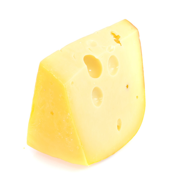 Швейцарский сыр на белом фоне - Фото, изображение