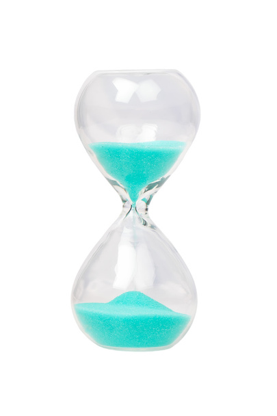 Hourglass with blue sand - Foto, Imagem