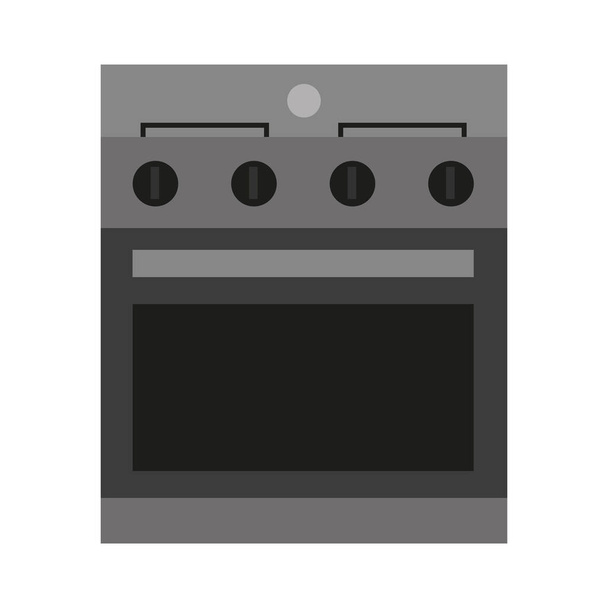 Küchenherd Ikone Vektor-Design - Vektor, Bild