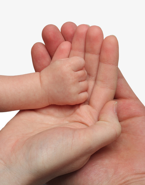 Anne ve baba çocuklarının elini tutarak - Fotoğraf, Görsel