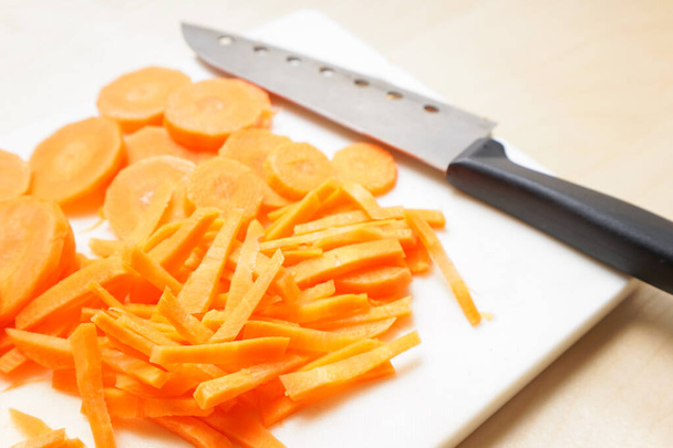 shredded carrot image, close up - Photo, Image