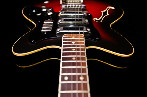 Close up de guitarra de música - Foto, Imagem