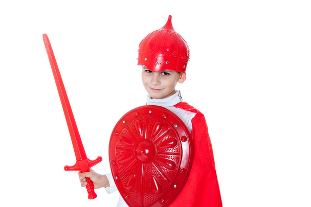 Young Boy Dressed Like a knight - Foto, Imagem