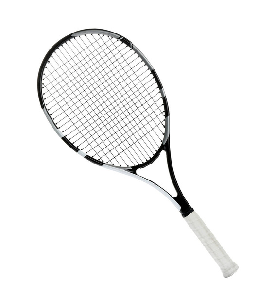 Tennis racket isolated on white. Sports equipment - Photo, Image