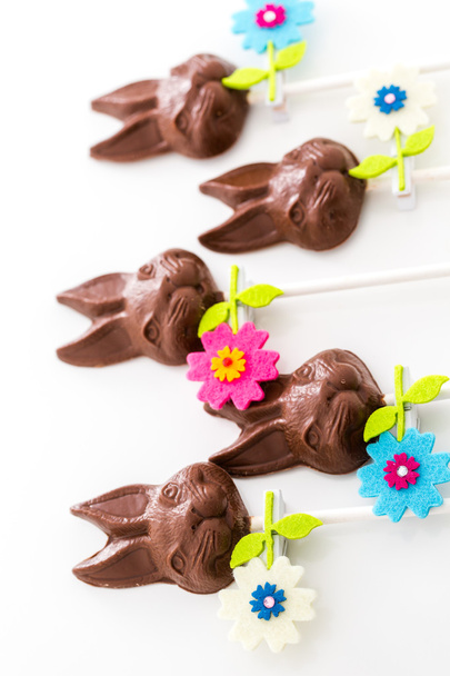 Conejitos de chocolate
 - Foto, Imagen