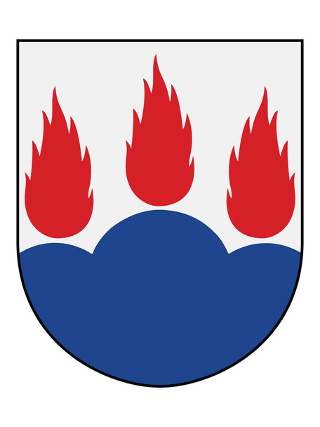 Escudo de armas del condado sueco de Vastmanland - Vector, imagen