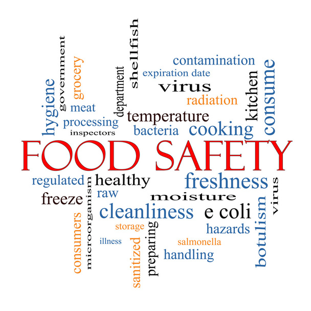 Food Safety Word Cloud Concept - Photo, Image