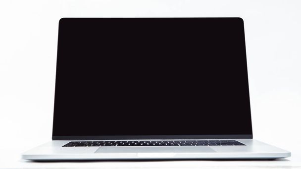 close up. stylish laptop on a white background. - Φωτογραφία, εικόνα