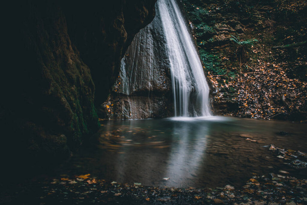 a fantastic view on the monticelli brusati waterfalls - Fotografie, Obrázek