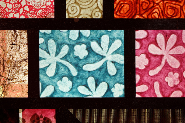 Mulberry Textura de papel através da luz
 - Foto, Imagem