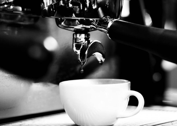 Kávovar Barista pracuje v kávovaru sho - Fotografie, Obrázek