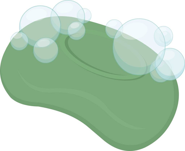 Illustration vectorielle de l'émoticône d'un savon - Vecteur, image