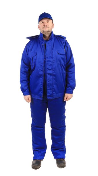 Worker in winter vest and pants - Valokuva, kuva
