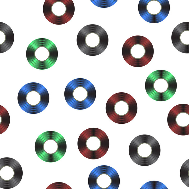 Farbiges Scotch Tape Seamless Pattern auf weißem Hintergrund isoliert. Isolierwalze - Foto, Bild