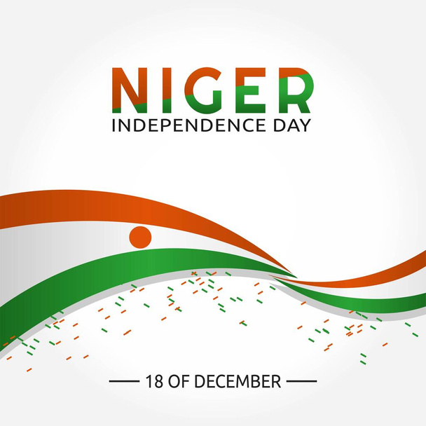 День незалежності Нігерії Векторна ілюстрація. Підходить для вітального плакату і банера. - Вектор, зображення