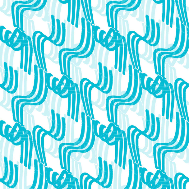 бесшовный вихревой синий фон - Вектор,изображение