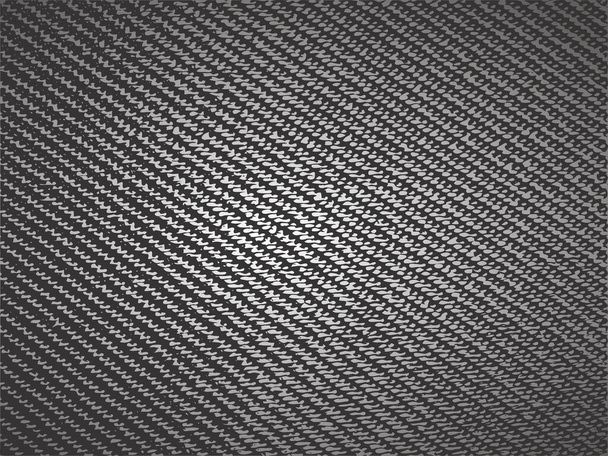 Textile Grunge-Textur in Schwarz und Weiß. Vektorvorlage. Hintergrund des Kohlenstoffvektors. - Vektor, Bild