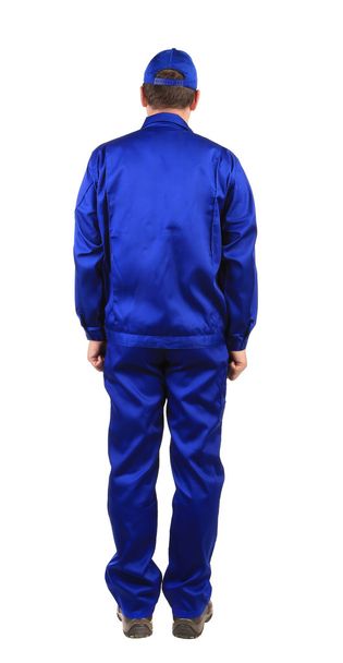 Worker in blue workwear - Φωτογραφία, εικόνα
