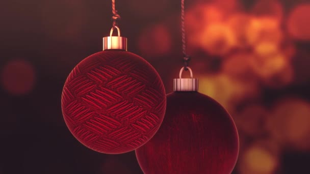 Dekorativní vánoční ozdoby animace pozadí - Záběry, video
