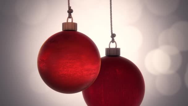装飾的なクリスマスの泡アニメーションの背景 - 映像、動画
