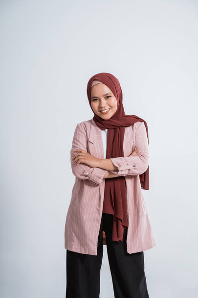 Happy business muslim woman portrait - Foto, Imagem