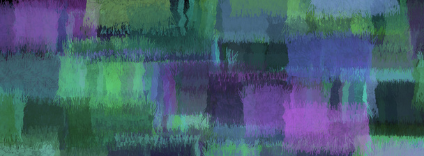 fondo abstracto verde púrpura parches alfombra mosaico de color desgarrado piezas. Banner abstracto sobre fondo colorido. Fondo de mosaico multicolor. - Foto, Imagen