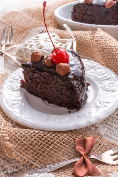 Chocolate Walnut cake - Фото, зображення