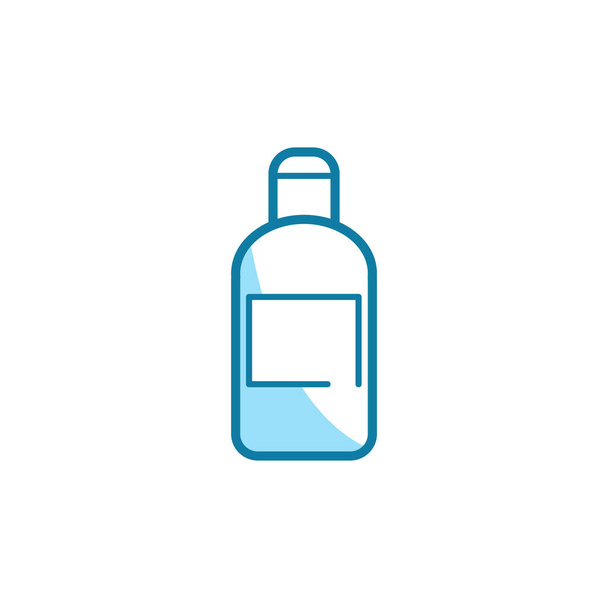 Illustration Graphique vectoriel de l'icône de bouteille de shampooing. Convient pour récipient, tube, emballage, douche, etc.. - Vecteur, image