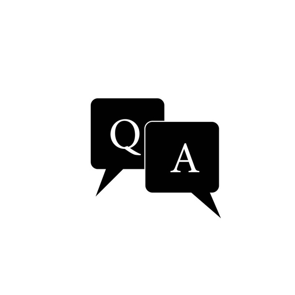 Ερώτηση & Απάντηση Bubble Chat εικονογράφηση - Φωτογραφία, εικόνα