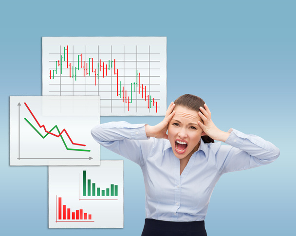 Angry screaming businesswoman - Foto, imagen