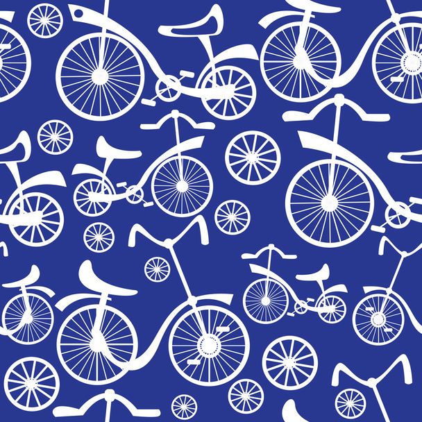 patrón de bicicleta retro para niños sin costuras
  - Vector, Imagen