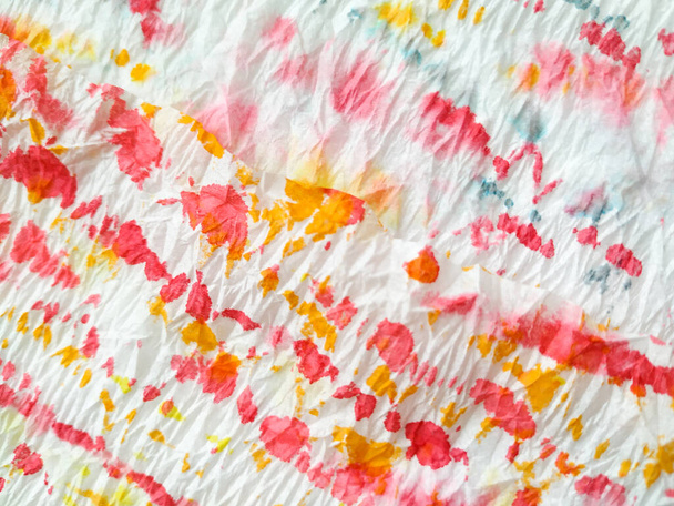 Multicolor Artistic Dirty Art. Dirty Art Painting. Aquarelle Texture. Watercolor Pattern. Orange Tie Dye Batik. Wet Art Print. Splash Banner. Brushed Banner.Tie Dye Grunge. Red - Photo, Image