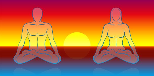 Dual Soul Meditation - Vector, Image