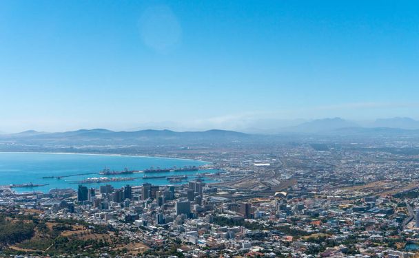 Cape Town şehrinin üst görüntüsü  - Fotoğraf, Görsel