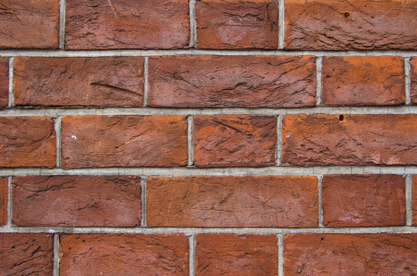 Texture of scratched erose brick wall - Photo, Image