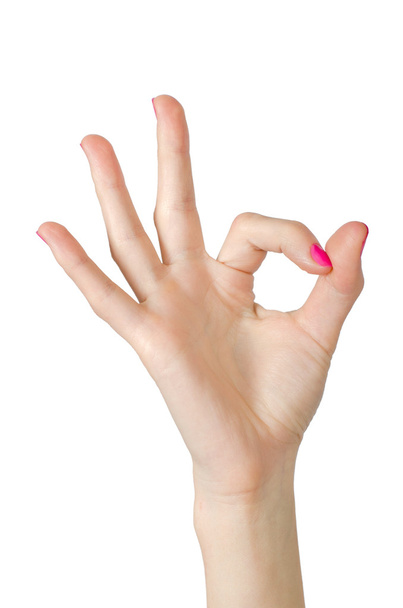 gesta rukou izolované na bílém - Fotografie, Obrázek