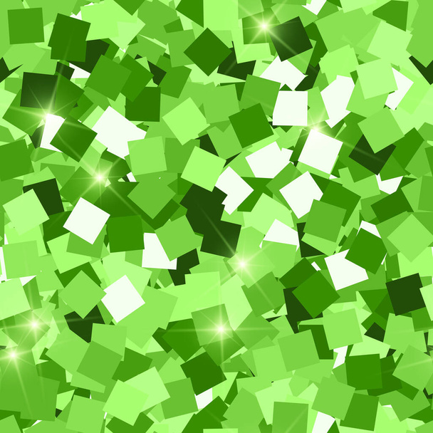 Glitter seamless texture. Adorable green particles - Vecteur, image