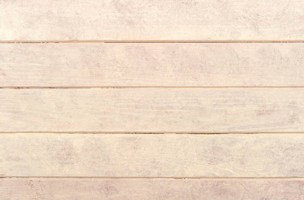 Leere cremefarbene Holzplanke Hintergrund Textur. Holzdielen von oben - Foto, Bild