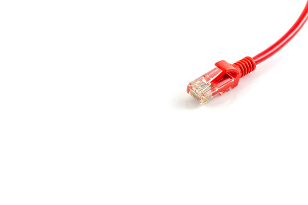 Соединения красной сети кабель красный Ян кабель фон - Фото, изображение