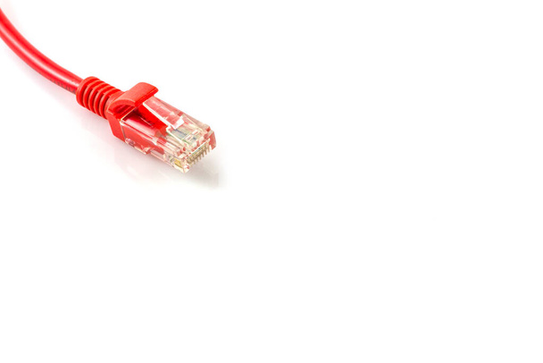 Соединения красной сети кабель красный Ян кабель фон - Фото, изображение