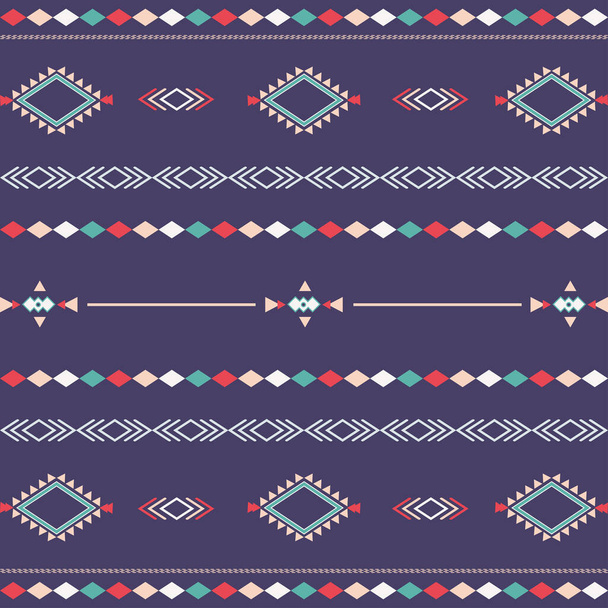 Modèle sans couture tribal aztèque avec des formes géométriques, peut être utilisé pour l'impression de tissu, décoration, papier peint et fond - Vecteur, image