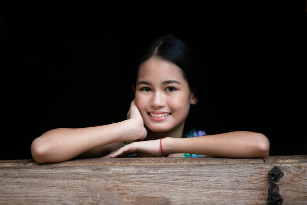 portrait of young charming beautiful girl  with smile, authentic moments of real emotion. - Photo, Image