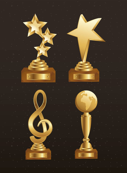 переможець чотирьох трофеїв золоті ікони
 - Вектор, зображення