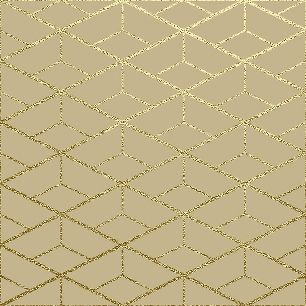 Textura dorada brillante. Patrón metálico. Fondo de oro abstracto - Vector, imagen