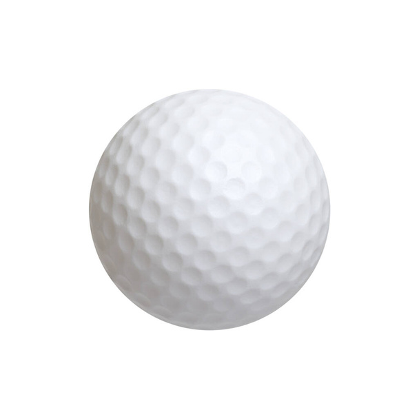Golf ball isolated on white background - Fotografie, Obrázek