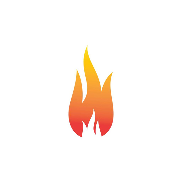 Fiamma di fuoco Logo Icona vettoriale modello Concetto logo olio, gas ed energia - Vettoriali, immagini