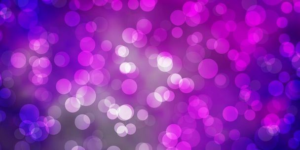Light Purple vector layout with circle shapes. - Vector, Image