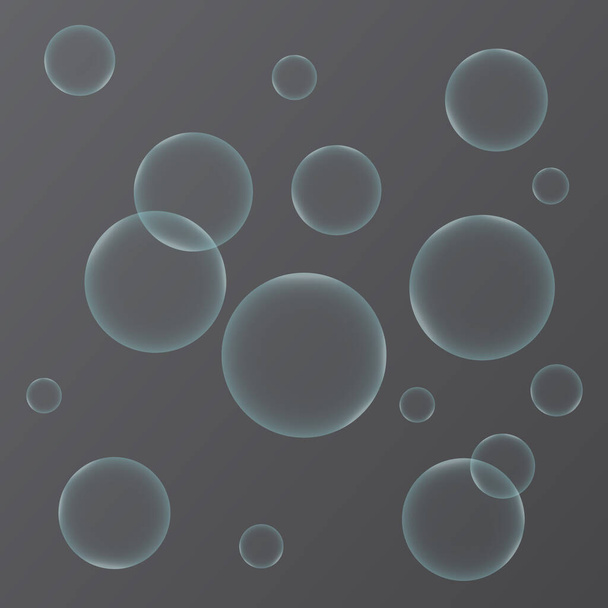 Abstract background with bubbles. Vector Illustration - Вектор,изображение