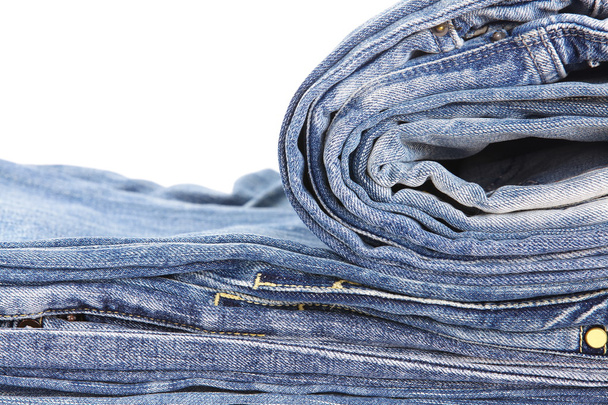 spousta různých modré džíny - Fotografie, Obrázek